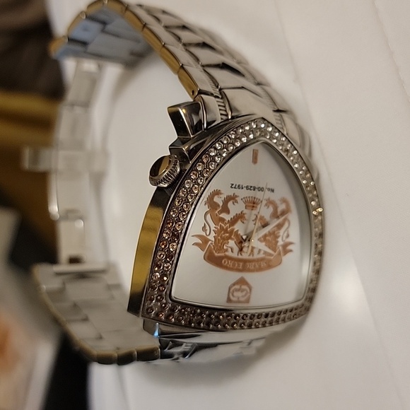 Marc Ecko Triangle Crest Stainless Steel Watch - Picture 9 of 13